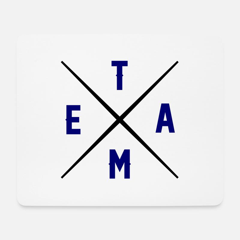 team - Mousepad (Querformat) - Weiß