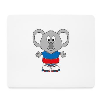 KOALA - INLINER - SPORT - FITNESS - TIER - Mousepad (Querformat) - Weiß - Vorne