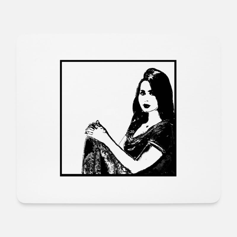 Frauenporträt 54 Mathilde von Flandern - Mousepad (Querformat) - Weiß