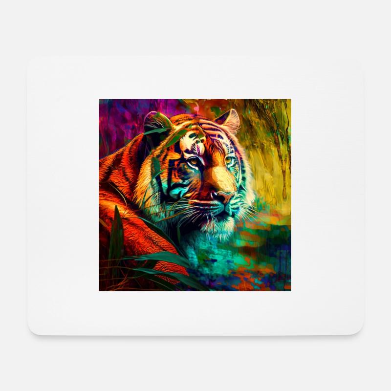Echter König des Dschungels - Mousepad (Querformat) - Weiß
