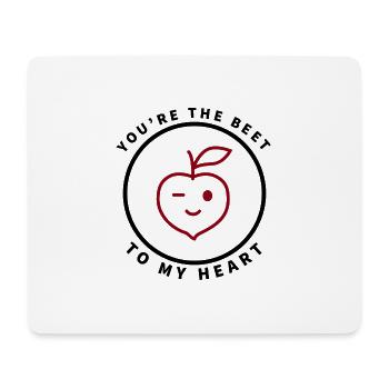 You're the beet to my heart Beetroot - Mouse Pad (horizontal) - white - Front