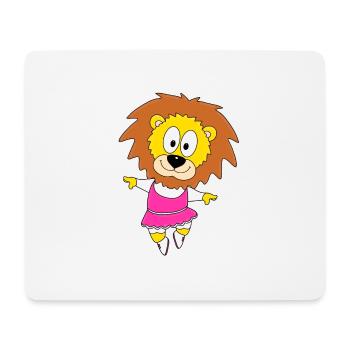 TANZEN - TÄNZERIN - TÄNZER - LÖWE - TIER - Mousepad (Querformat) - Weiß - Vorne