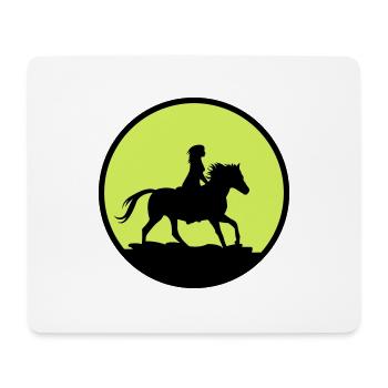 rider - Mouse Pad (horizontal) - white - Front