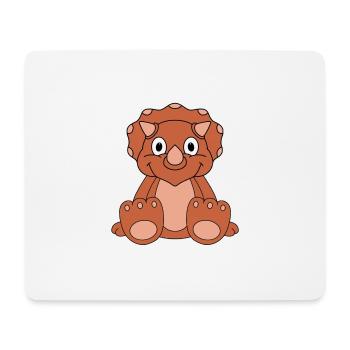 DINO - DINOSAURIER - KIND - BABY - Mousepad (Querformat) - Weiß - Vorne