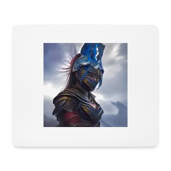 Warrior of the element of air - Mouse Pad (horizontal) - white - Front