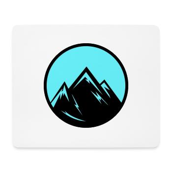 mountains - Mousepad (Querformat) - Weiß - Vorne