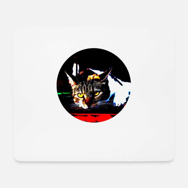 Alle Katzen sind schön - Mousepad (Querformat) - Weiß