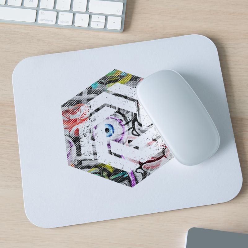 Hexagon-Programmierung Programmierer Codierung geometrisch Mousepad (Querformat)