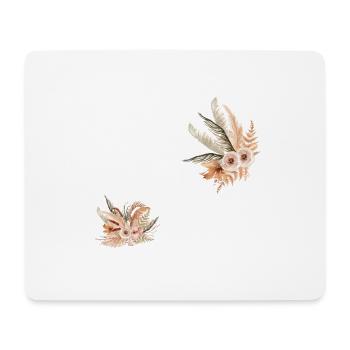 Future mariée floral - Tapis de souris (format paysage) - blanc - Devant
