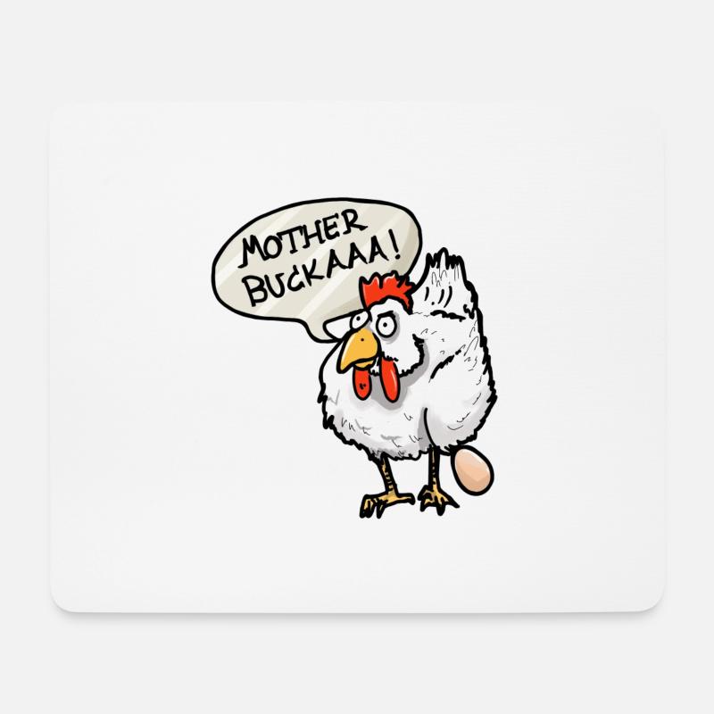 Mother bukaaa!! - Mouse Pad (horizontal) - white