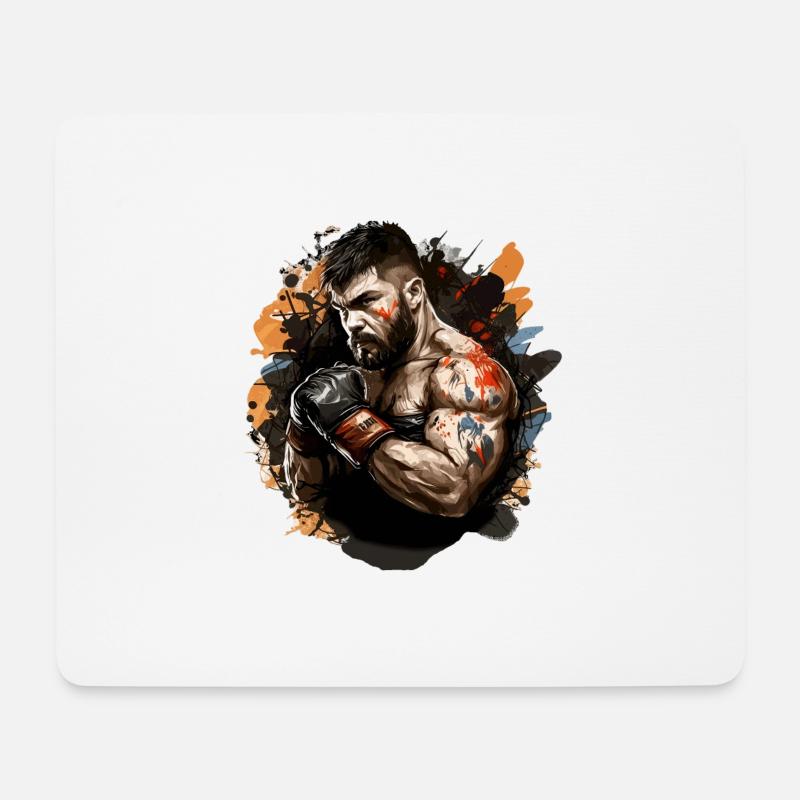 MMA - Mousepad (Querformat) - Weiß