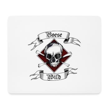 Böse und Wild - Mousepad (Querformat) - Weiß - Vorne
