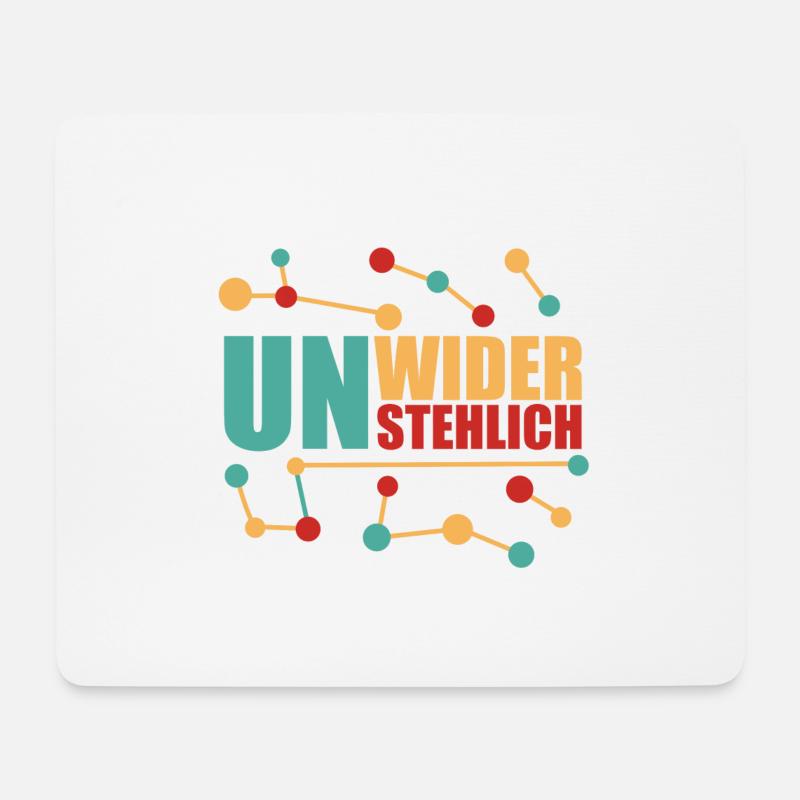 Unwiderstehlich gut, selbstbewusst und mutig! - Mousepad (Querformat) - Weiß
