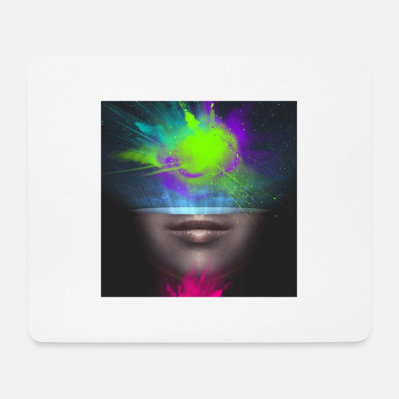 Explosive Head - Mouse Pad (horizontal) - white