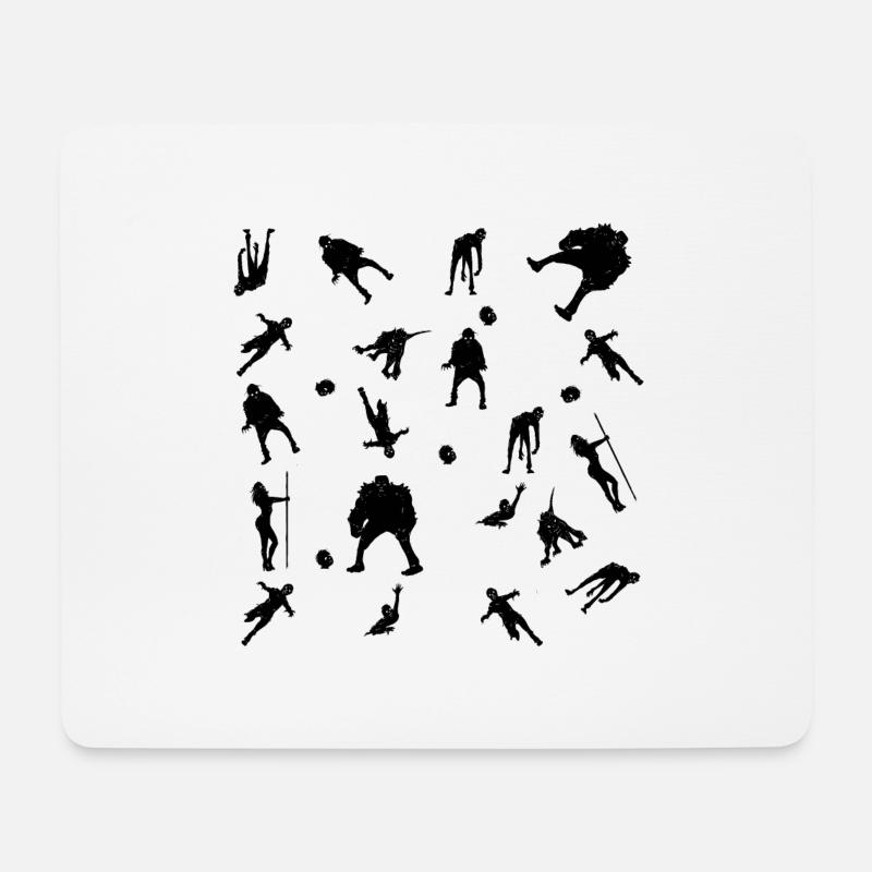Zombies design - Mouse Pad (horizontal) - white