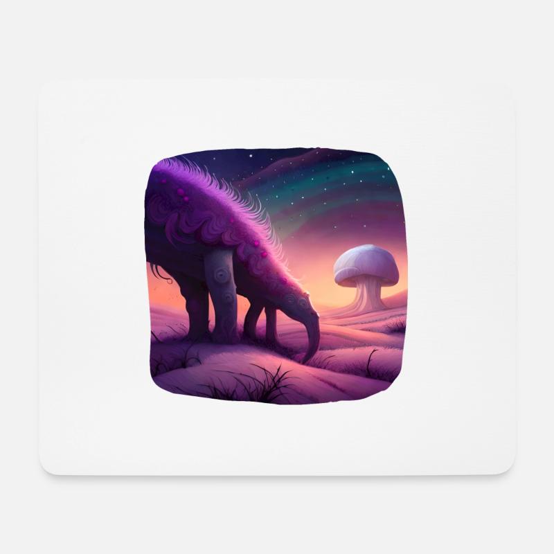 Fantasie Kreatur mystisch - Mousepad (Querformat) - Weiß