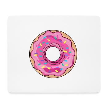 Donut - Mousepad (Querformat) - Weiß - Vorne