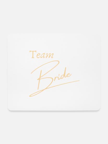 "Verbünde dich mit der Braut" - Mousepad (Querformat) - Weiß