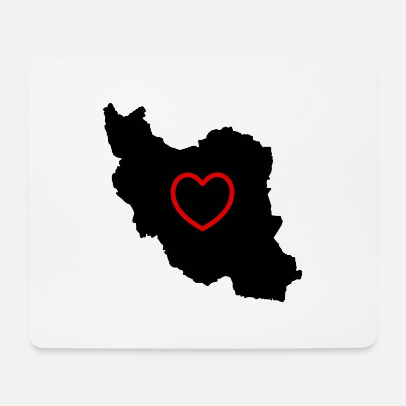Iran Love - Mouse Pad (horizontal) - white