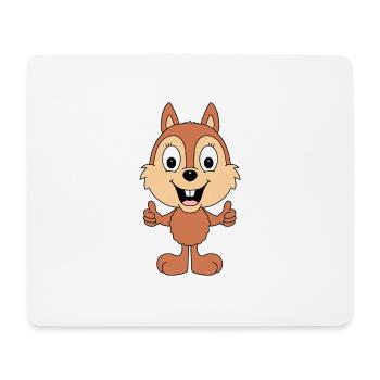 EICHHÖRNCHEN - TIER - TIERISCH - GUT - KIND - BABY - Mousepad (Querformat) - Weiß - Vorne