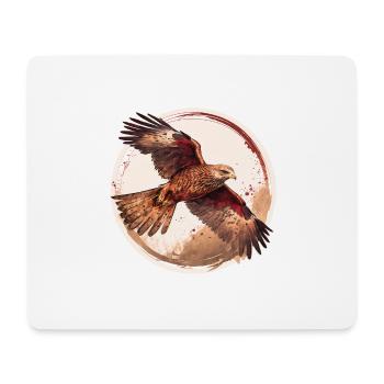 Rotmilan Greifvogel - Mousepad (Querformat) - Weiß - Vorne
