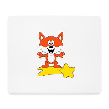STERNSCHNUPPE - TIER - FUCHS - KIND - BABY - Mousepad (Querformat) - Weiß - Vorne