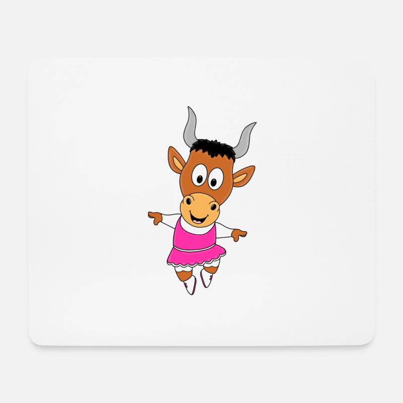 TANZEN - TÄNZERIN - BALLETT - BALLERINA - STIER - Mousepad (Querformat) - Weiß
