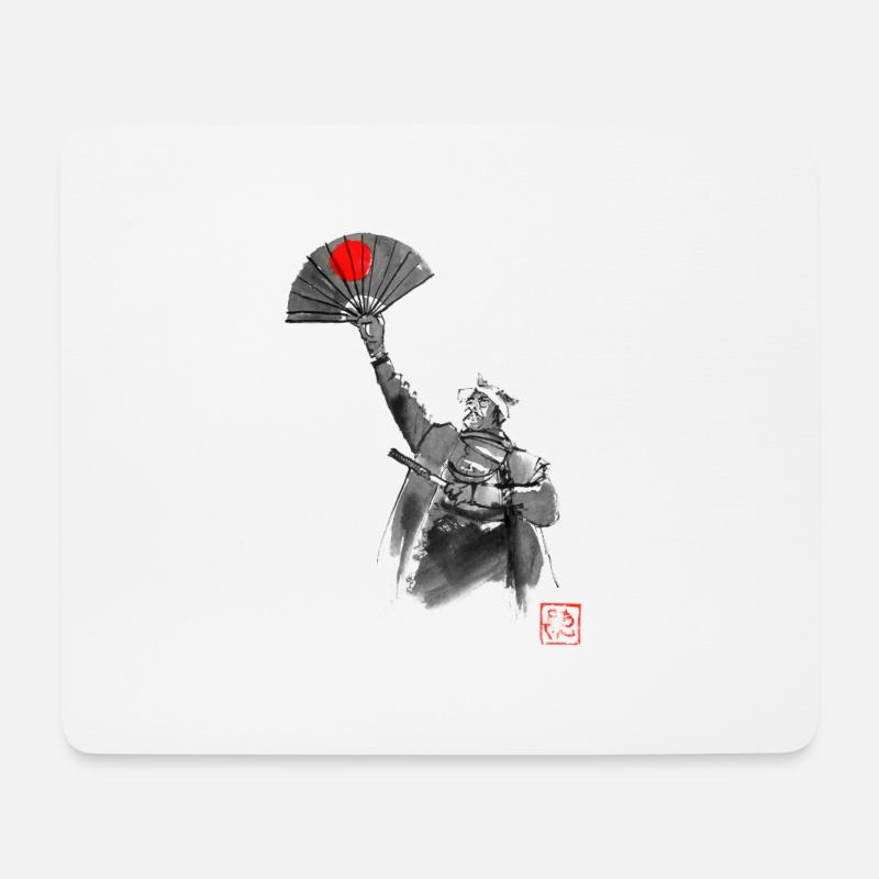 Kopf hoch, Shogun - Mousepad (Querformat) - Weiß
