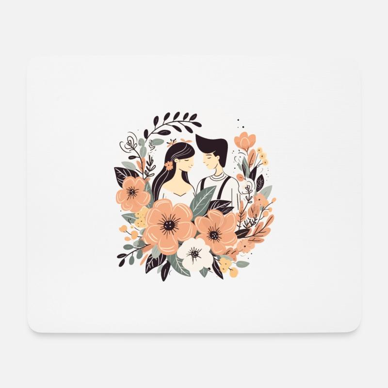 Married couple - Mouse Pad (horizontal) - white