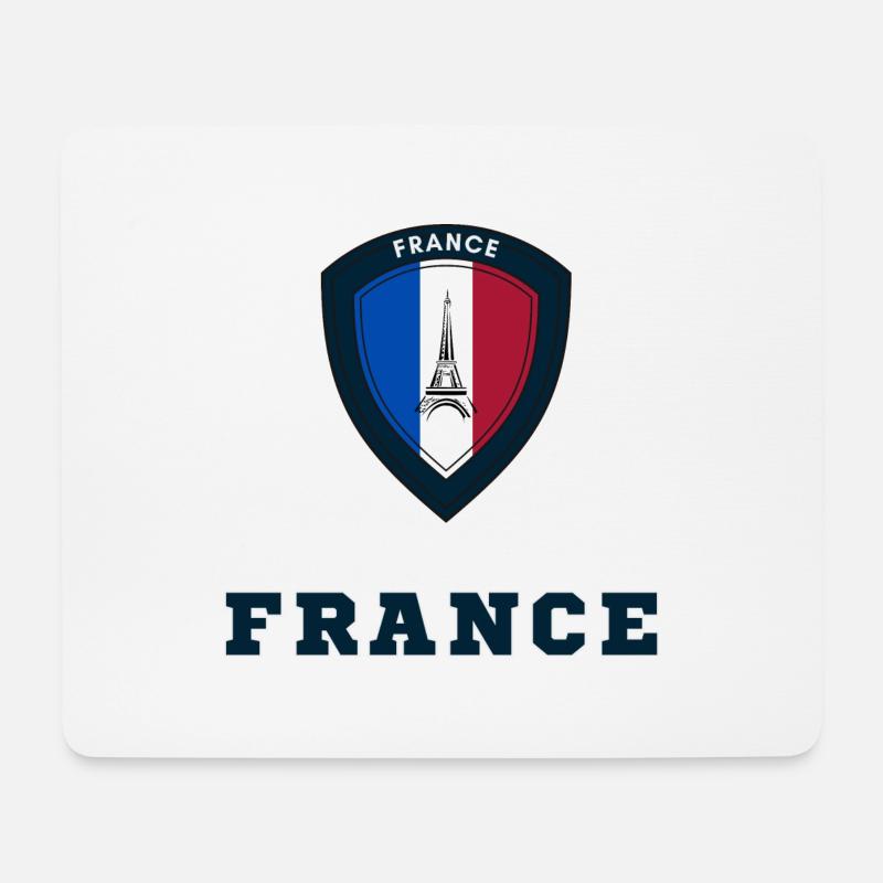 FRANKREICH - Mousepad (Querformat) - Weiß