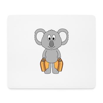 KOALA - TIER - KOFFER - AUSWANDERER - REISE - Mousepad (Querformat) - Weiß - Vorne