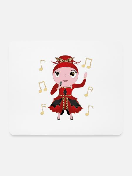 Maria - Mousepad (Querformat) - Weiß