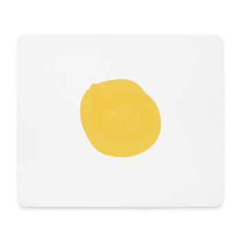 Le cercle jaune - Tapis de souris (format paysage) - blanc - Devant