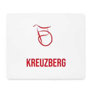 Berlin Kreuzberg Sweat à capuche - Tapis de souris (format paysage) - blanc - Devant