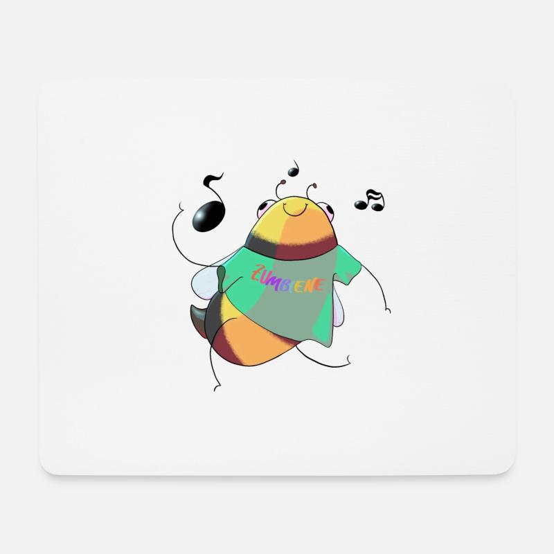 Tanzbiene - Mousepad (Querformat) - Weiß