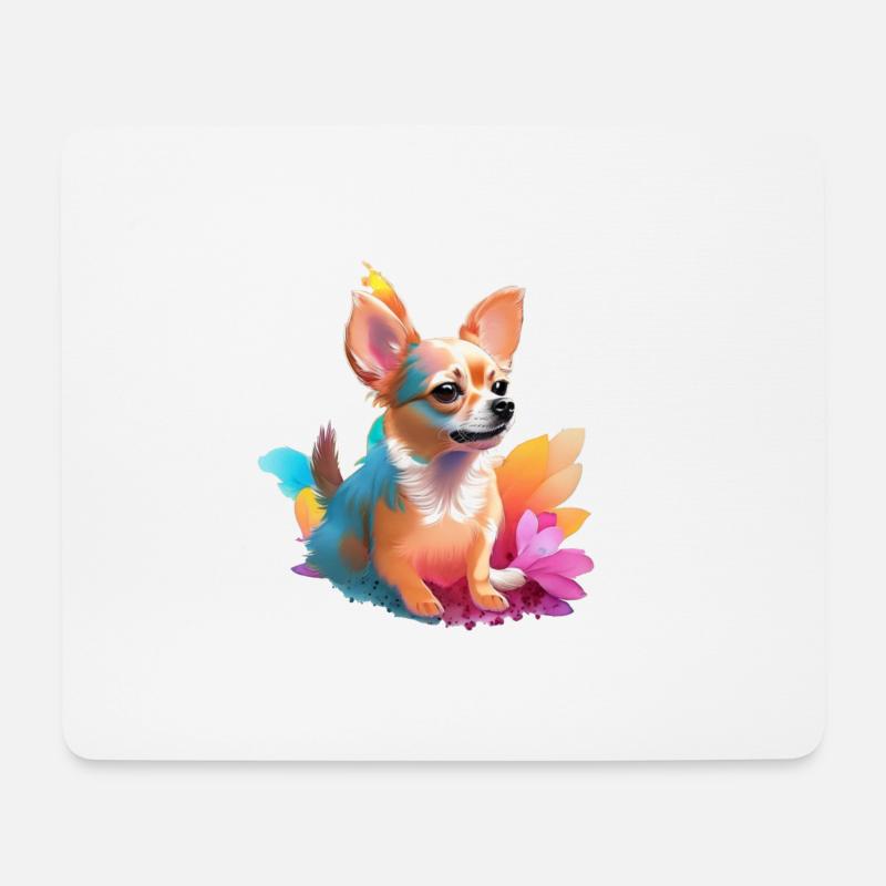 Chihuahua - Mousepad (Querformat) - Weiß