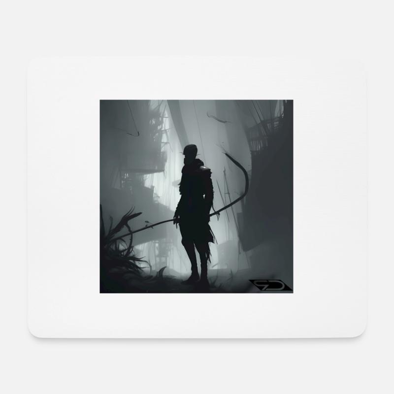 Schattenseite der modernen Welt 1 - Mousepad (Querformat) - Weiß