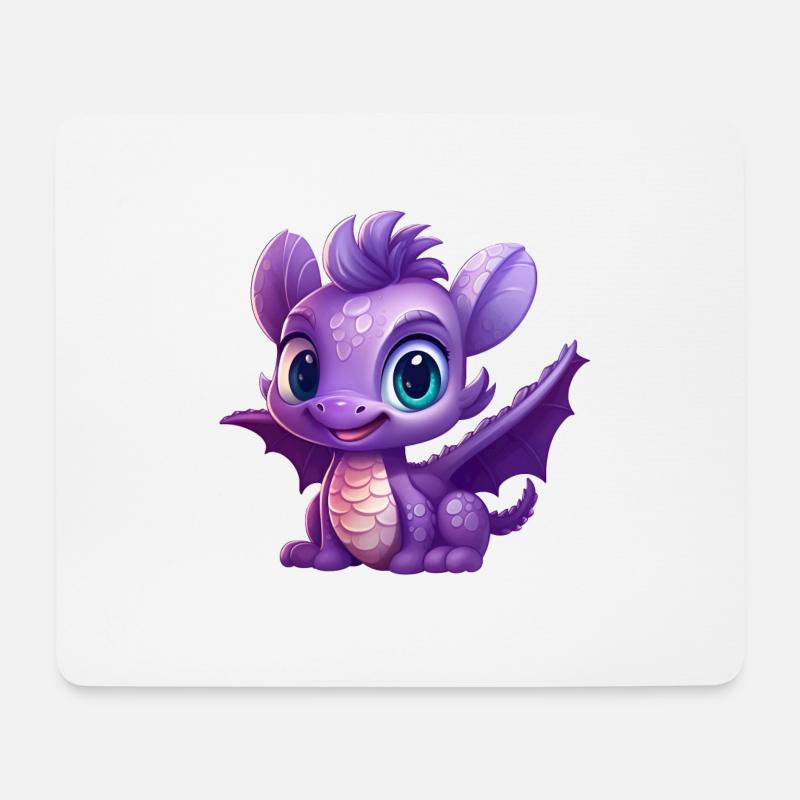 Magical Dragon Cub - Mouse Pad (horizontal) - white