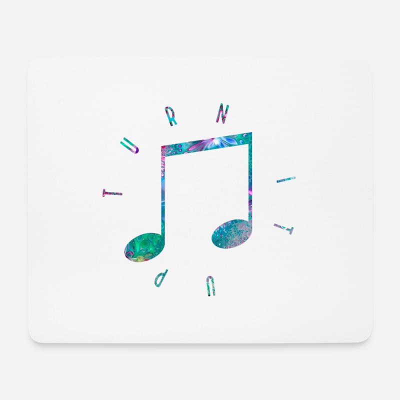 Turn it up - Mouse Pad (horizontal) - white