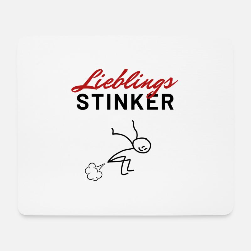 Lieblingsstinker - Mousepad (Querformat) - Weiß