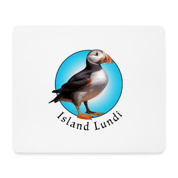 Île Lundi - Tapis de souris (format paysage) - blanc - Devant