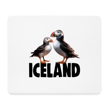 ISLAND PUFFINS - Mousepad (Querformat) - Weiß - Vorne