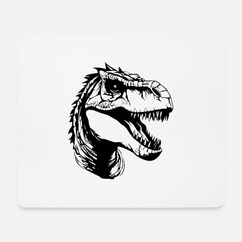 Dino Dinosaurier Dinosaurs Paläontologie - Mousepad (Querformat) - Weiß