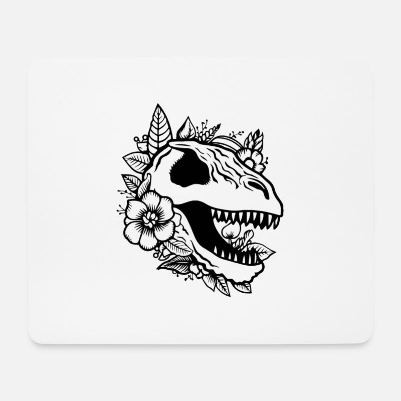 Dino Dinosaurier Dinosaurs Paläontologie - Mousepad (Querformat) - Weiß
