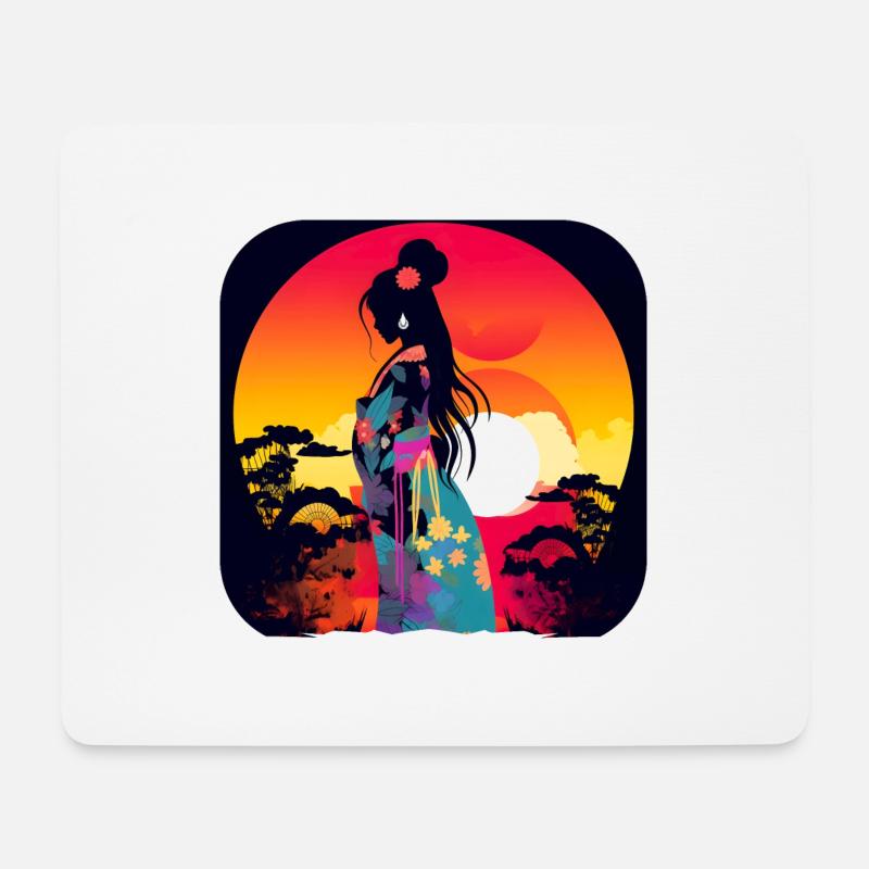 Japanischer Traum #1 - Mousepad (Querformat) - Weiß