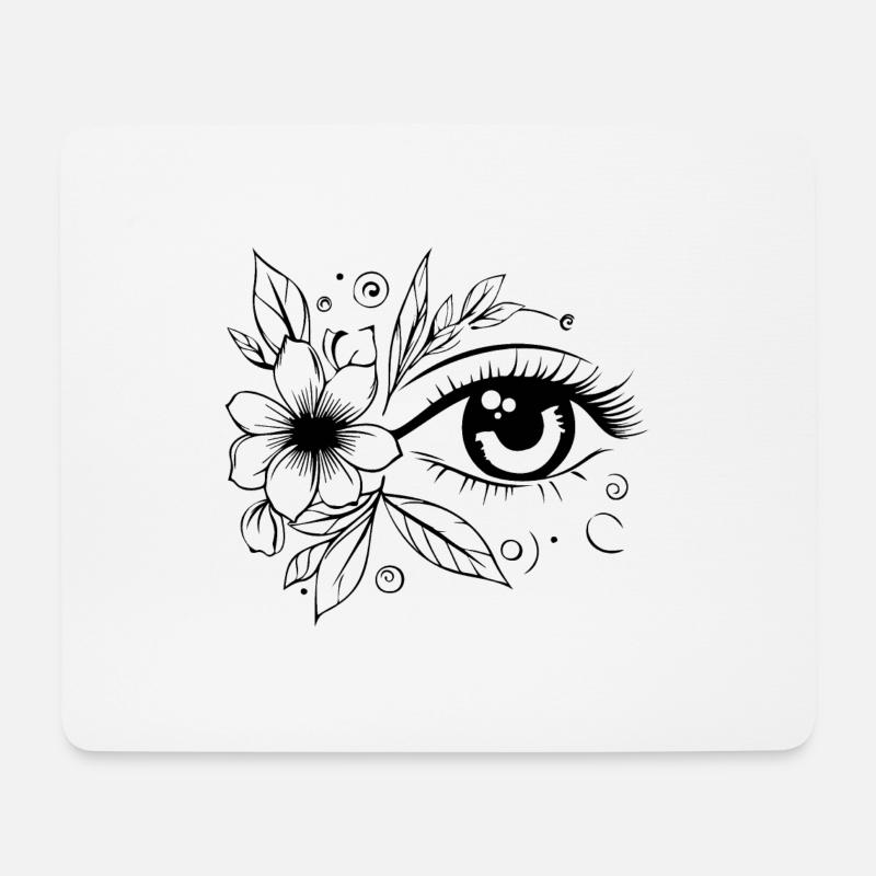Auge Augen Augenarzt - Mousepad (Querformat) - Weiß