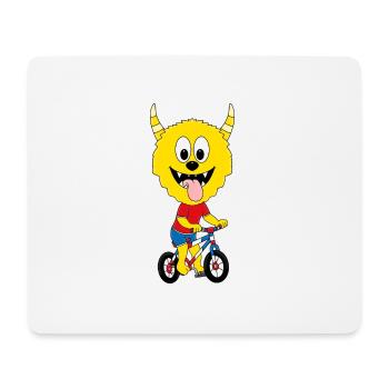 RAD - FAHRRAD - MONSTER - RADSPORT - SPORT - Mousepad (Querformat) - Weiß - Vorne