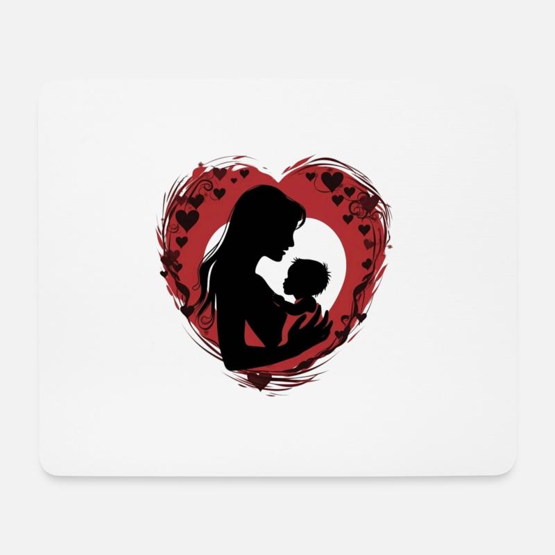 Babyherz - Mousepad (Querformat) - Weiß