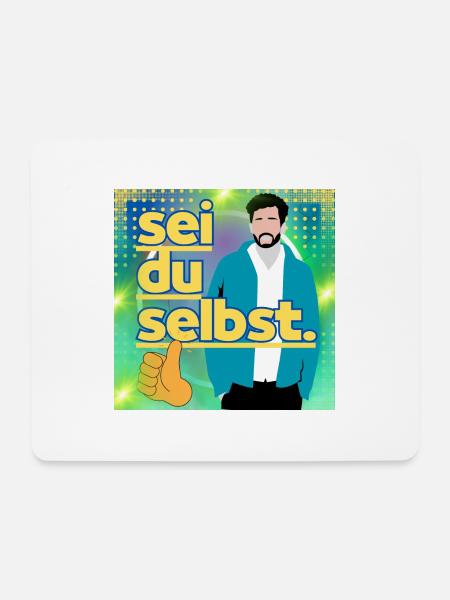 Sei du selbst - Mousepad (Querformat) - Weiß