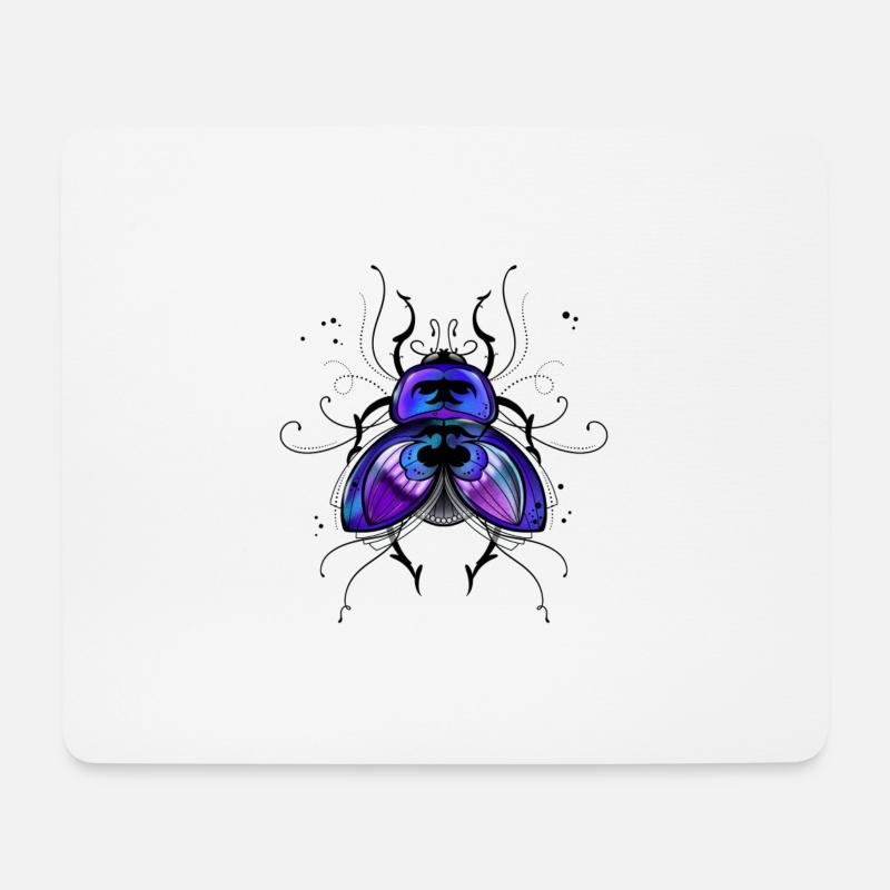 Glückskäfer - Mousepad (Querformat) - Weiß